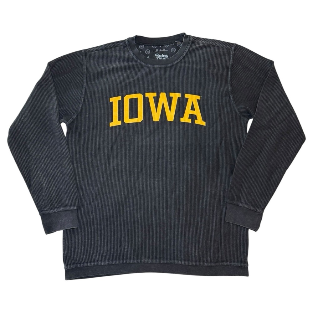 University‎ of Iowa Pressbox Cord Vintage Wash Crewneck Women's Medium